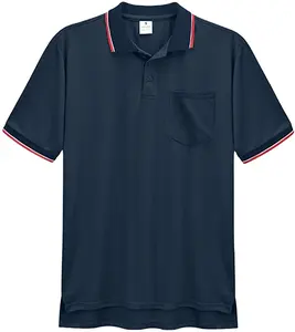 Áo Đồng Phục Trọng Tài Bóng Rổ Chính Thức Tùy Chỉnh, Áo Sơ Mi Polo Ngắn Tay 100% Polyester