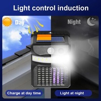 Nouvelle lampe murale solaire anti-moustiques Hengnuo modèle W792 avec fonction de détection intelligente du corps humain et répulsif anti-moustiques
