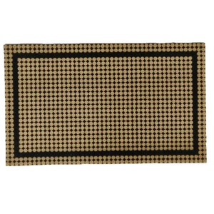 Tapete de Coco para Puerta, Tejido Plano, Rectangular, Patrón Geométrico, Base de Goma Antideslizante, Grosor Medio, Limpieza Localizada, Estilo Tradicional - Product Image 5
