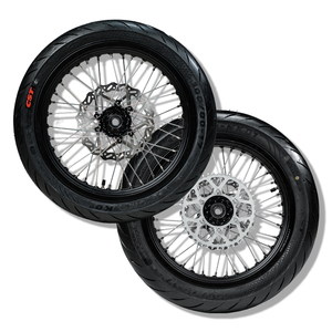 Kit de roues MIANA Surron Ultra Bee avec pneus et disques de frein 17 pouces Supermoto fabriqué à Chongqing 2024 2025 2026 Pièces - Product Image 2