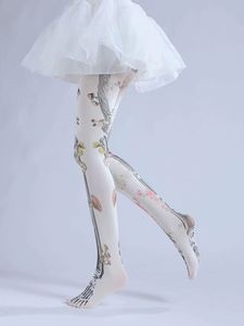 Calzini Bungee di Halloween con stampa in tessuto floreale aderente - Product Image 6