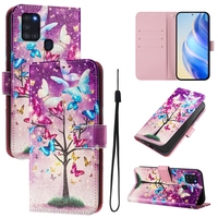 Imprimer Portefeuille Étui En Cuir Pour Samsung Galaxy A26 A36 A56 Drapeau Animal Papillon Fleur Stand Couverture De Téléphone
