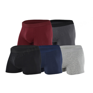 2024 nuevos mejores vendedores calzoncillos para hombre 95% algodón 5% Spandex transpirable deportivo en blanco Calzoncillos Bóxer - Product Image 1