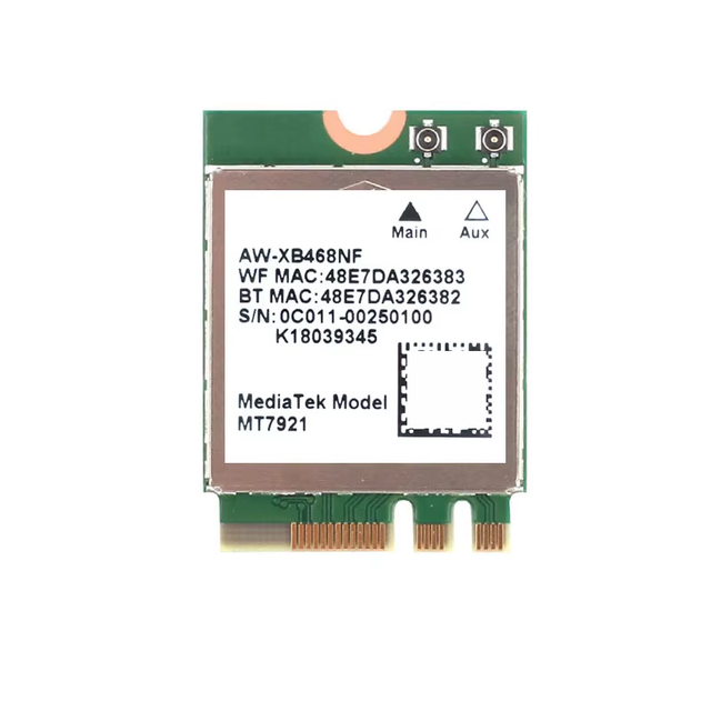 MT7921 WIFI6 2.4G/5G desktop/notebook built-in wireless card M2 5.2BT