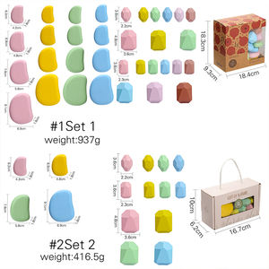 Di legno Pietra di Colori Della Caramella Ciottoli Giocattoli Del Bambino Montessori Gioco Equilibrio Blocchi Stacker Giocattoli - Product Image 6