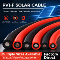 H1Z2Z2-K 4mm² 6mm² Verzinntes Kupfer XLPE Solarkabel für Dach-PV-Panel und Wechselrichter DC-Verbindung