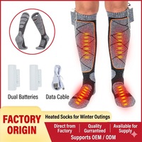 Chaussettes Épaisses Chauffantes Électriques pour l'Hiver, le Ski et la Chasse en Extérieur – Chauffe-Rapide, en Coton Modal Doux, Respirantes et Anti-Boulochage