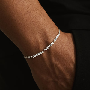 Bracciale da <span class=keywords><strong>uomo</strong></span> personalizzato con nome, bracciale con nome inciso <span class=keywords><strong>per</strong></span> bambini, regalo di <span class=keywords><strong>San</strong></span> <span class=keywords><strong>Valentino</strong></span> <span class=keywords><strong>per</strong></span> papà, regalo da moglie <span class=keywords><strong>per</strong></span> marito - Product Image 3