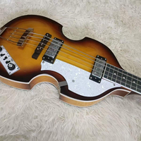 Guitare basse violon HF-01 de haute qualité à quatre cordes, manche en érable, touche en palissandre, finition polie