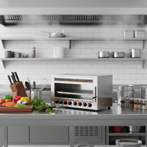 <span class=keywords><strong>Salamandra</strong></span> a Gas Commerciale a 8 Bruciatori in Acciaio Inox, Nuova Condizione, Vendita Calda - Product Image 2