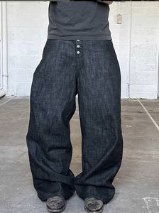 Jeans larghi in <span class=keywords><strong>Denim</strong></span> grezzo da uomo con bordo basso e 100% in cotone all'ingrosso Jeans larghi in <span class=keywords><strong>Denim</strong></span> - Product Image 4