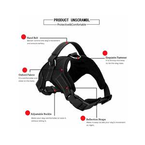 Arnés Vantena Antitirones con Luces, Tamaño Ajustable, Acolchado Suave, con Asa, Arnés Oxford para Perros Pequeños/Medianos/Grandes - Product Image 4