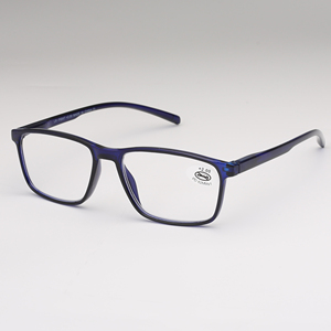Gafas de lectura rectangulares cómodas de plástico para mujer, personalizadas en varios colores, al por mayor OEM, modelo RP3905 - Product Image 3