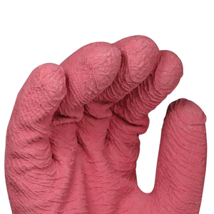 Vente en gros coton Jersey Liner 3/4 enduit de <span class=keywords><strong>Latex</strong></span> enduit vague finition travail gants de sécurité avec poignet en tricot - Product Image 2