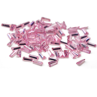 Lot de pierres artificielles trapézoïdables pièces, en zircon cubique rose, de haute qualité