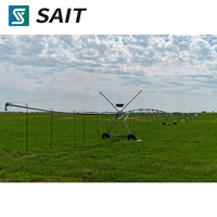 Système d'irrigation agricole d'exportation avec lance d'arrosage et pompe de surpression pour équipement à pivot central utilisé en agriculture en zone sèche
