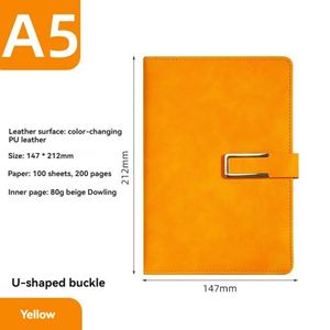 <b>Diary</b> Stationery Wholesale A5 Student <b>Notebooks</b> Leather-Covered Books Office Custom - Product Image 5