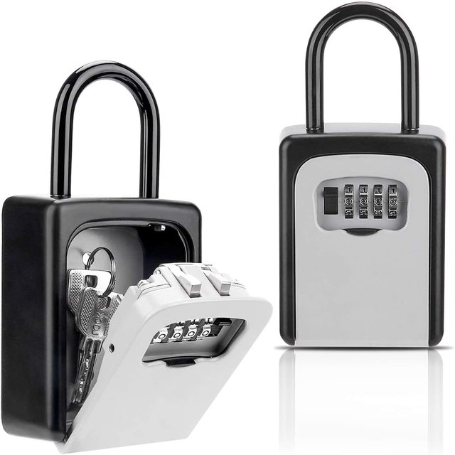 Key Lock Box Combination Lockbox Code House Key Storage Lock Box