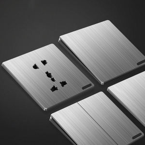 مصنع الأسلاك الرسم بالجملة بيسي رمادي لوحة التبديل الكهربائية البريطانية القياسية 3 بوصة <span class=keywords><strong>2</strong></span> عصابة مزدوجة 13A تبديل مآخذ - Product Image 4