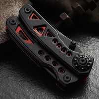 Haute qualité 8 en 1 pince multifonctionnelle en acier pour bricolage petite taille revêtement noir OEM personnalisable