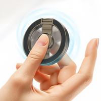Fidget Spinner en alliage de zinc avec support magnétique pour téléphone 360° °   Support rotatif et pliable pour téléphones magnétiques