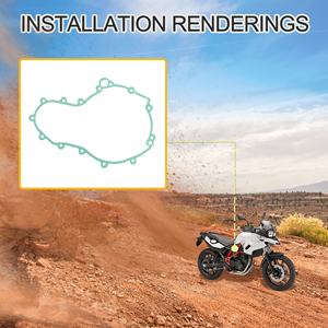 GOOFIT Motocyclette Stator Magneto Generator Cover Gasket Replacement for F650GS F700GS F800R <span class=keywords><strong>F800GS</strong></span> F800ST 80 0GT - Product Image 6
