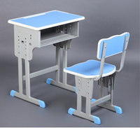 Bureaux et chaises modernes minimalistes en ABS pour élèves du primaire et du collège – Ensemble de bureau d'apprentissage et d'écriture pour la formation scolaire
