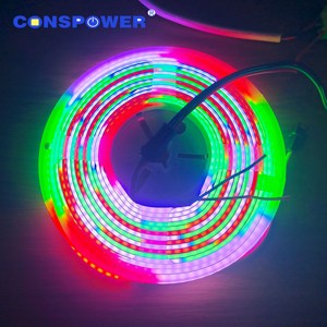 Dải đèn <span class=keywords><strong>LED</strong></span> <span class=keywords><strong>COB</strong></span> RGBWIC điều khiển được, đèn <span class=keywords><strong>LED</strong></span> RGBW IC WS2814 24V, 784 đèn <span class=keywords><strong>LED</strong></span>/m, đèn <span class=keywords><strong>LED</strong></span> dải - Product Image 1