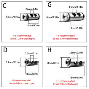 Pince de câble en acier réglable de 1 à 4mm pour le verrouillage des accessoires d'éclairage des plantes en <span class=keywords><strong>pot</strong></span> - Product Image 6