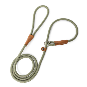 Manufacturer Wholesale Slim 8mm Rope Dog Slip <strong>Lead</strong> for Large Breed Training Anti Pull Control Durable Nylon Leash - Product Image 3
