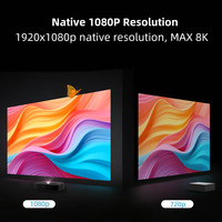 Proyector Inteligente Yinzam H2 Mini UST 2026, Android, 1080p Nativo, Máx. 8K, 5000 Lúmenes, 3D, Android 9, Cine en Casa