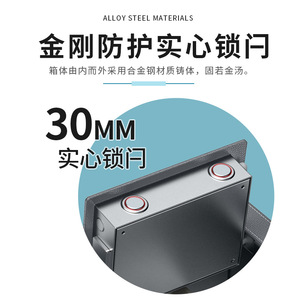 Caja Fuerte con Huella Dactilar y Contraseña, 550x350x232mm, Alarma Antirrobo, Uso Doméstico, Acero de Aleación Baja en Carbono - Product Image 5