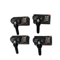 Capteurs TPMS Foxwell T10 Conception de valve en caoutchouc Capteurs de pression des pneus programmables 315Mhz 433Mhz Capteurs TPMS Fonctionne pour toutes les voitures
