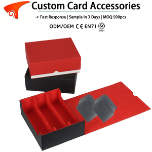 Caja de Almacenamiento de Cartas de Cuero PU de Tres Filas para 1800 Cartas, Organizador de Cartas Coleccionables de Gran Capacidad con Divisores para Juegos TCG CCG - Product Image 1