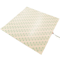 Lit chauffant en silicone sur mesure, écologique, 240V, 400x400MM, 800W, pour usage domestique et en restaurant, accessoires d'imprimante 3D, garantie 1 an