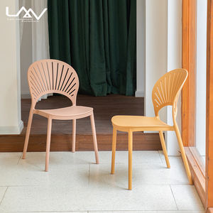 Chaises <span class=keywords><strong>de</strong></span> jardin <span class=keywords><strong>d</strong></span>'extérieur tendance, empilables, colorées, en plastique, pour restaurant, café, PP - Product Image 1
