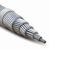 Cable ACSR Shenguan, Cable de Acero Reforzado con Aluminio, 50 mm, Cobre Desnudo para Aplicaciones en Centrales Eléctricas, Cable de Acero ACSR