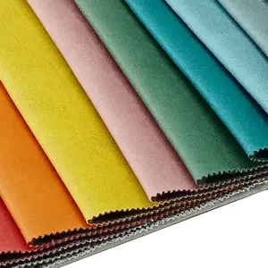 Fabricante hometextile veludo 100% poliéster impermeável estofos holland veludo tecido para sala de estar sofá