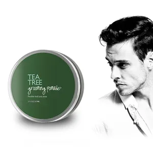 Custom Hair Pomade Paraben-free Molding/Shaping Medium Hold and Organic Mineral Tea Tree Hair Products Pomade