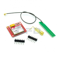 Modul GSM Simcom SIM800L Termasuk Papan PCB Antena Modul Papan Adaptor GSM SIM800L Modul Papan Inti Kartu MicroSIM Modul GSM SIM800L