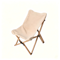 Chaise pliante d'extérieur en bois de hêtre, chaise papillon, chaise pliante pour camping, pique-nique, plage, pour ensemble table et chaises d'extérieur