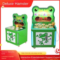 Machine de jeu de frappe de grenouilles à pièces, fabrication directe d'usine, personnalisable en anglais, matériau ABS, prix de gros, arcade pour enfants