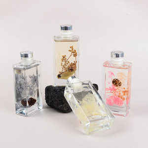 <b>Reed</b> <b>Diffuser</b> Set 150ML Glass Rectangular Alcohol Free Deodorize Home Decor - Product Image 1