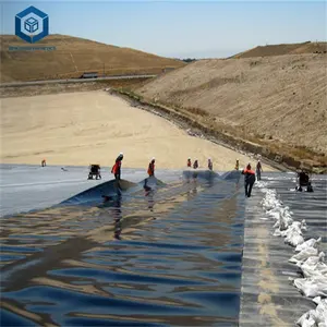 Landfill Liner Systems 1.5mm Thick HDPE Geomembrane Price Per Sqm For Landfill Project In Peru