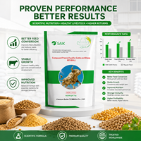 SAIK RED BULL 1kg Additif d'engraissement pour bovins et ovins, supplément alimentaire haute efficacité pour la prise de poids, acides aminés et vitamines de qualité alimentaire