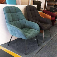Fauteuil de canapé d'intérieur en tissu moderne Fauteuil d'attente de salon Fauteuil