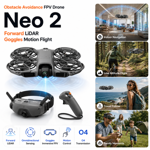 โดรน Neo 2 หลบหลีกสิ่งกีดขวาง FPV พร้อมแว่นตา LiDAR ควบคุมการเคลื่อนไหว สำหรับชุดอุปกรณ์บินในร่มและกลางแจ้ง - Product Image 1