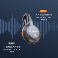 Nouveau microphone cravate sans fil mini 2025 avec double microphone dissimulé pour enregistrement vidéo en direct, compatible YouTube, iPhone, iPad, Android, Vlog