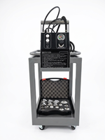 Amsxzo HY-5001 Cambiador de Líquido de Frenos por Pulsos DC12V, Sincronización de 4 Ruedas, 16 Adaptadores, Certificado CE, Herramienta para Taller Automotriz