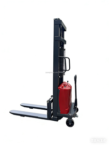 Goedkope prijs 1,5 ton 2 ton 2m 3m 4m Elektrische Stapelwagen Volledig Elektrische Heftruck Walkie Semi-elektrische Zelfheffende Stapelwagen - Product Image 5